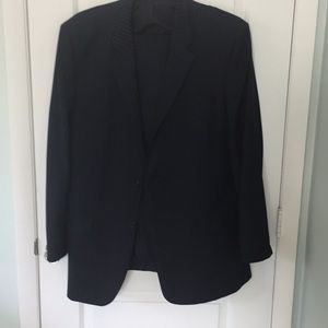 Macy’s Navy pin striped suit